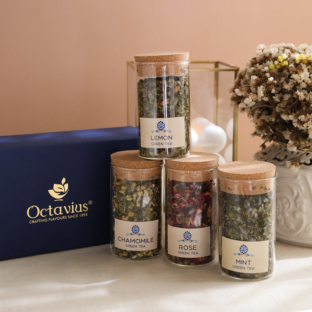 Tea Time Treasure-Tea Lovers Delight (4 Assorted Loose Leaf Green Teas)-3