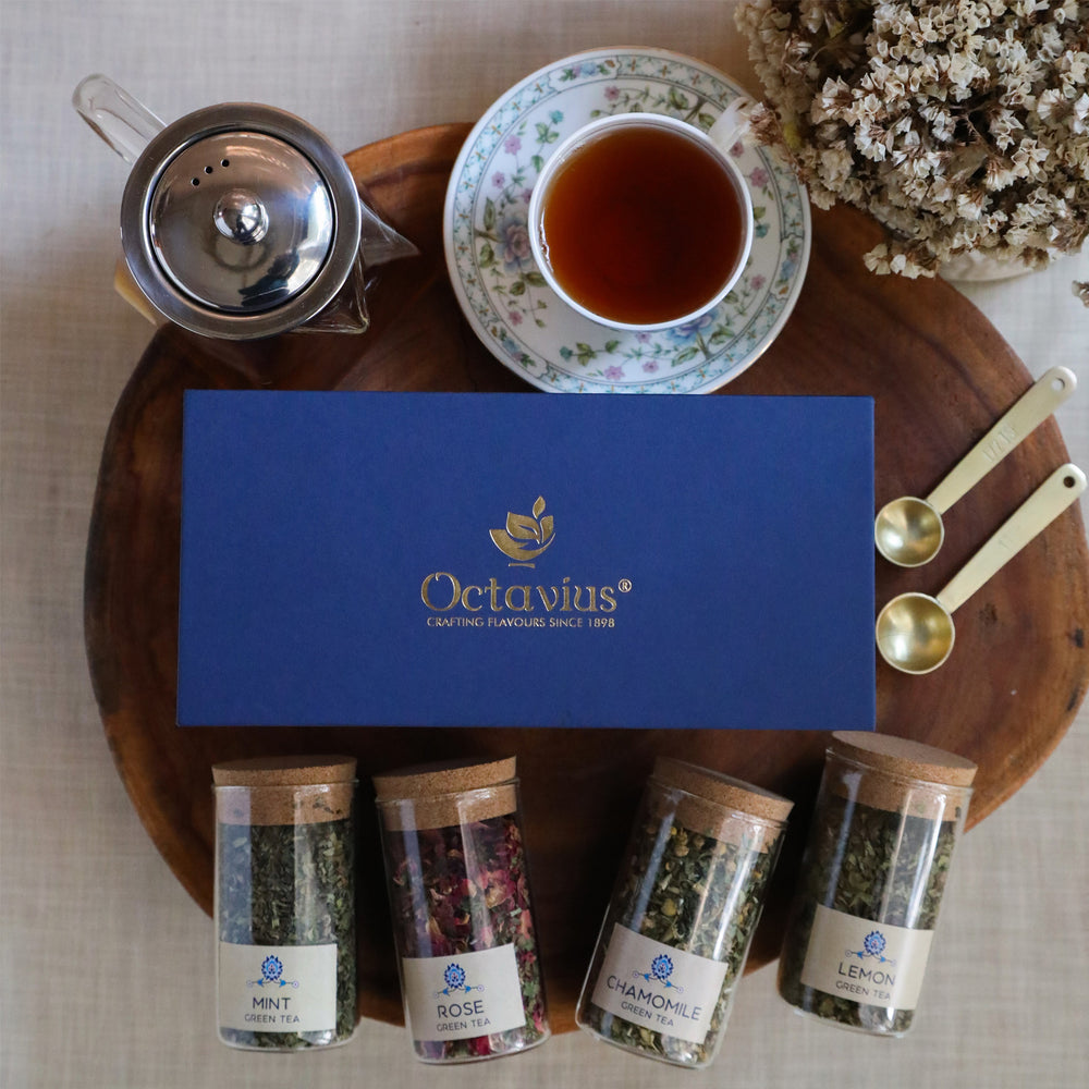 Tea Time Treasure-Tea Lovers Delight (4 Assorted Loose Leaf Green Teas)-5