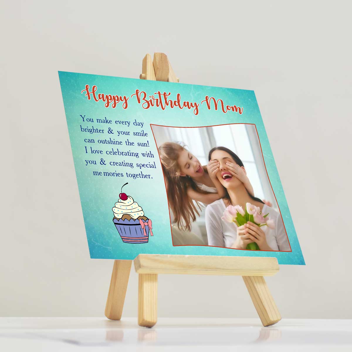 Personalised Wishing You All the Best Today And Always Mini Easel