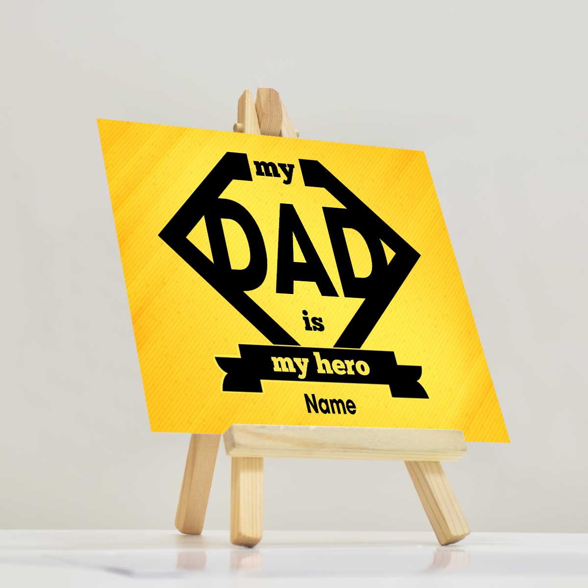 Customized My Dad Is My Hero Mini Easel Gift For Father's Day 2