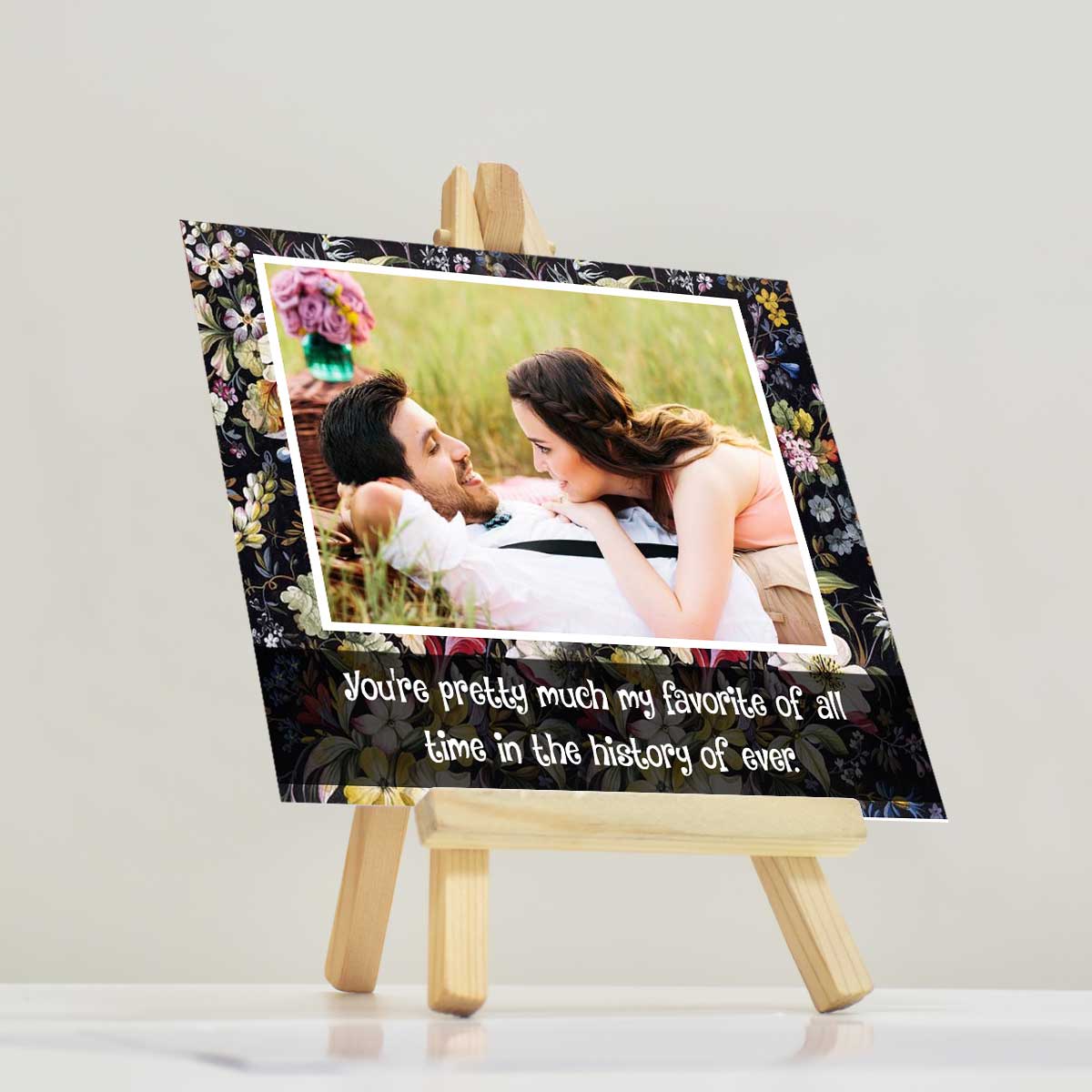 Personalised You Are My Favorite Mini Easel