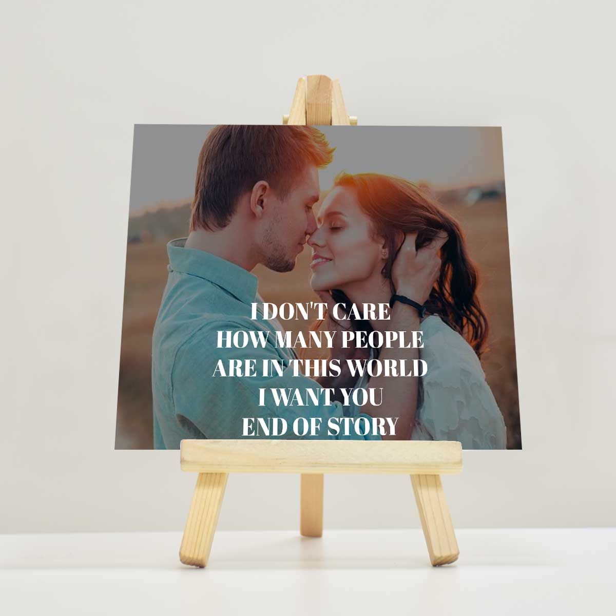Personalised I Want You End Of Story Mini Easel-1