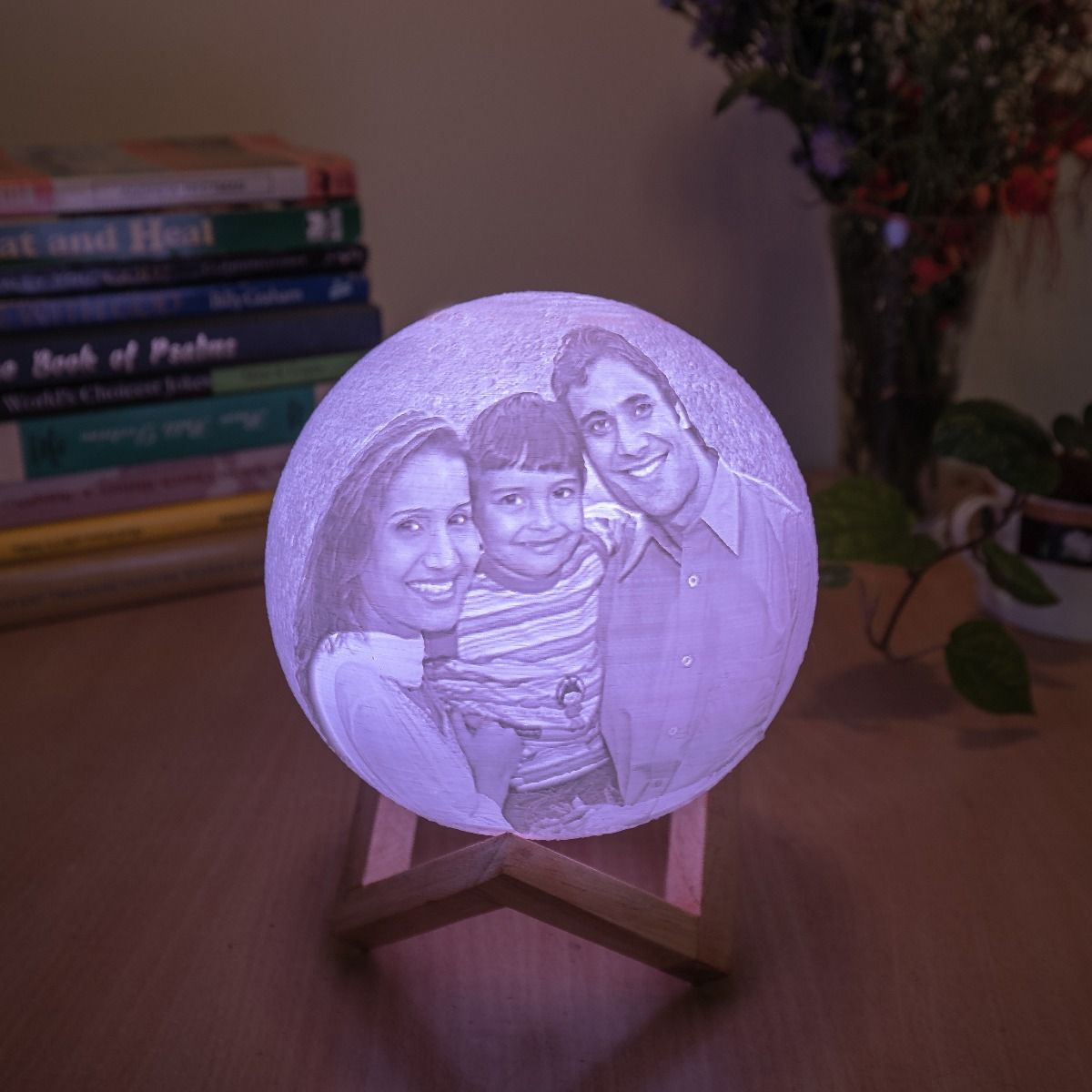 Order Personalised Touch Sensor 3D Moon Lamp to your loved ones to showcase your love.Moon Lamp