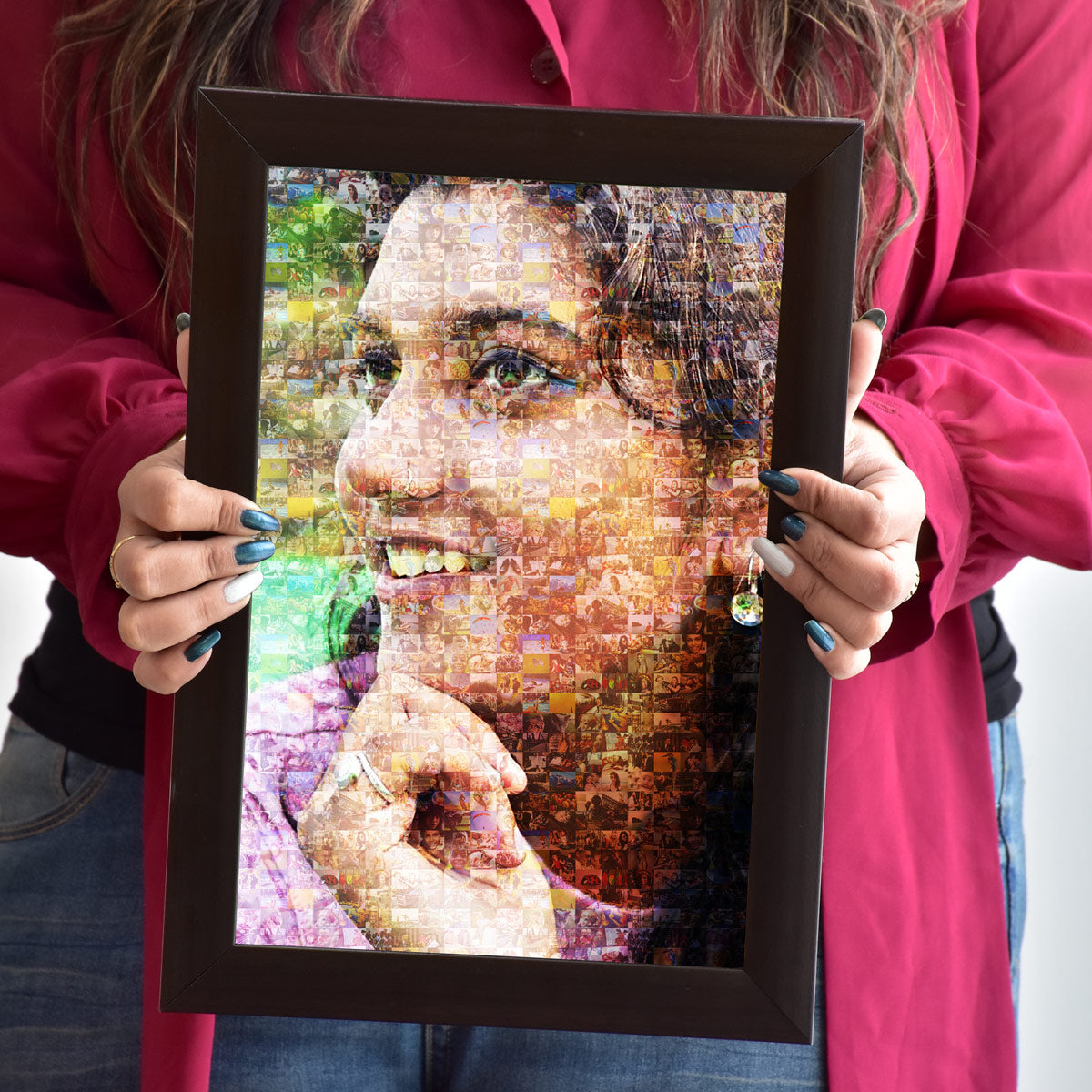 Personalised Photo Mosaic Poster Frame