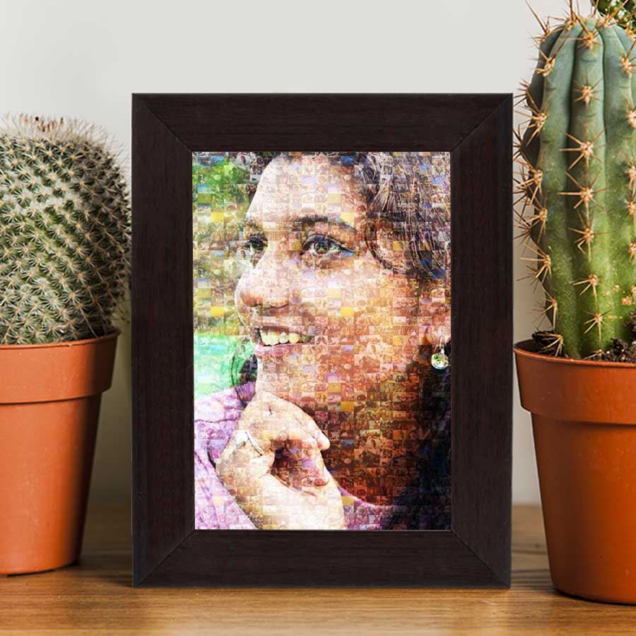Personalised Photo Mosaic Poster Frame