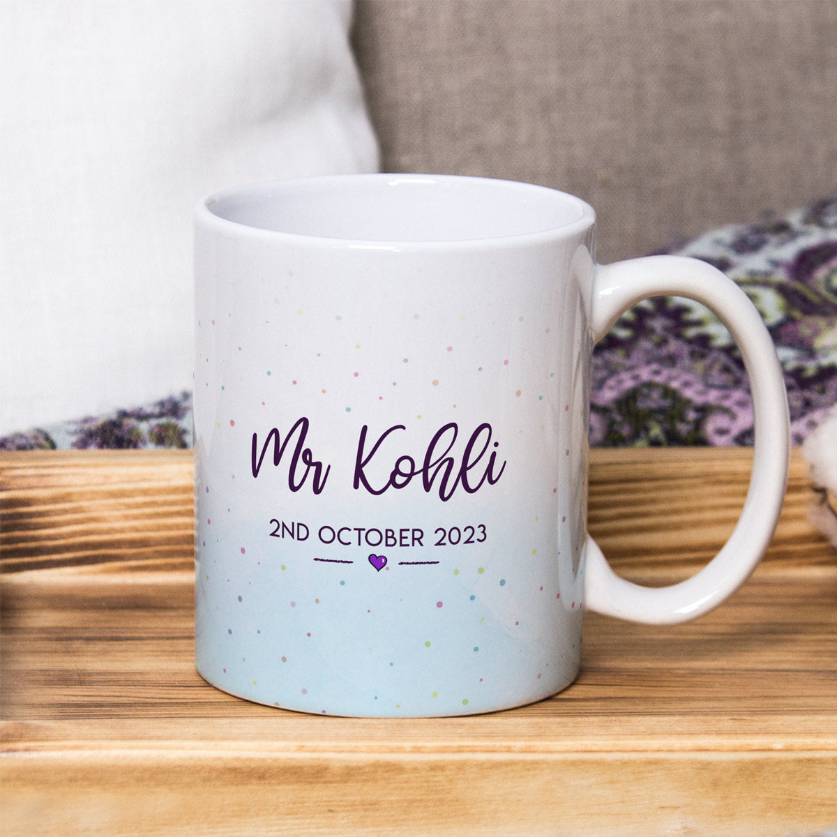 Personalized Mr & Mrs With Couple Name & Date Coffee Mug Set for Valentine's Day-9