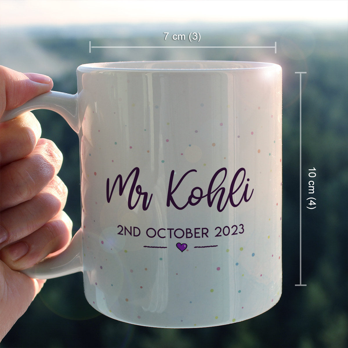 Personalized Mr & Mrs With Couple Name & Date Coffee Mug Set for Valentine's Day-12