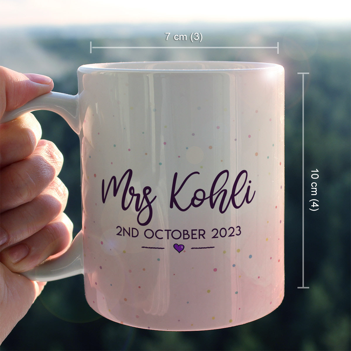 Personalized Mr & Mrs With Couple Name & Date Coffee Mug Set for Valentine's Day-13