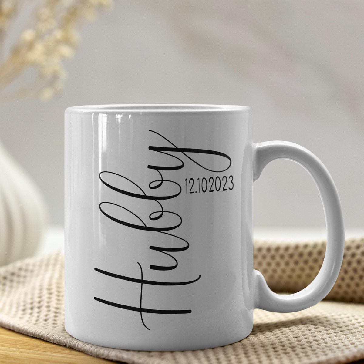 Personalised Wifey & Hubby Mug Set-9