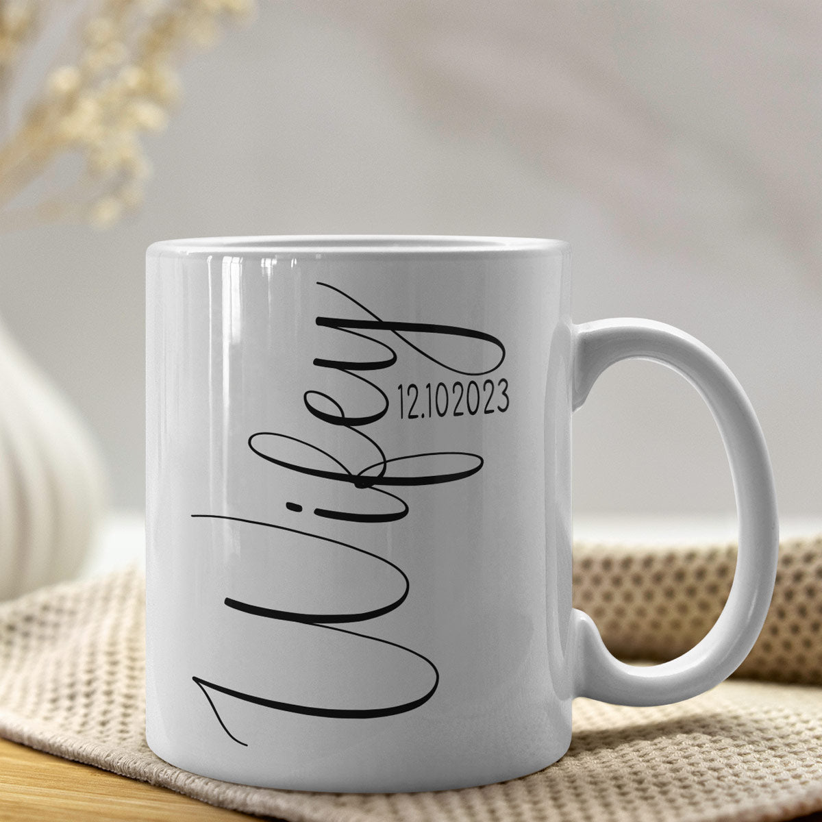 Personalised Wifey & Hubby Mug Set-10
