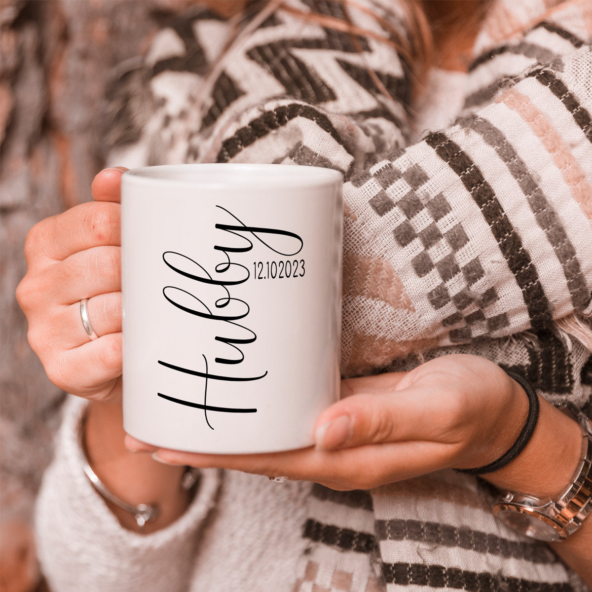 Personalised Wifey & Hubby Mug Set-3