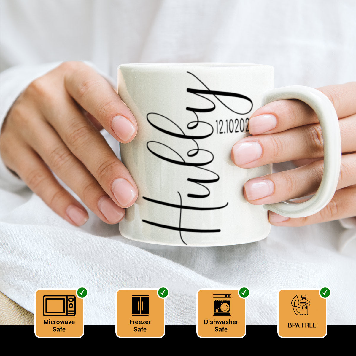 Personalised Wifey & Hubby Mug Set-5