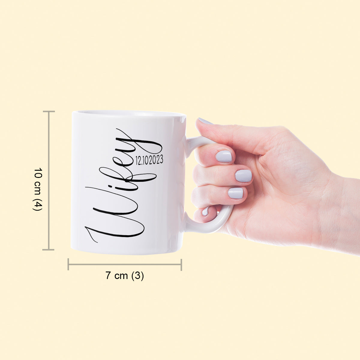 Personalised Wifey & Hubby Mug Set-13