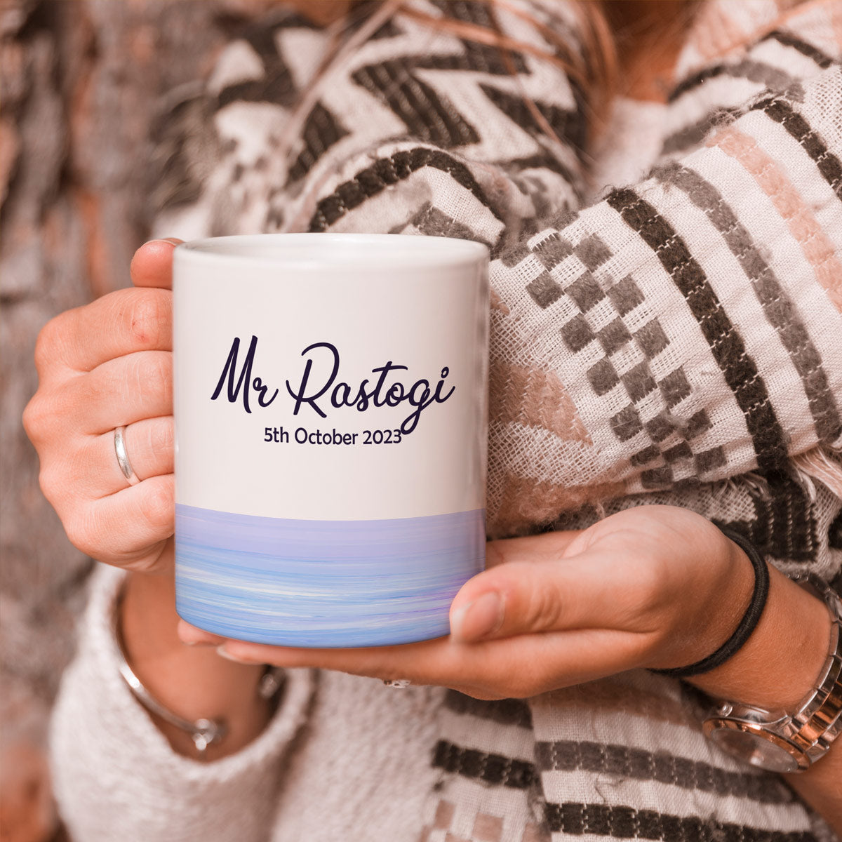 Personalized Couple Name & Date Coffee Mug Set for Couple-2