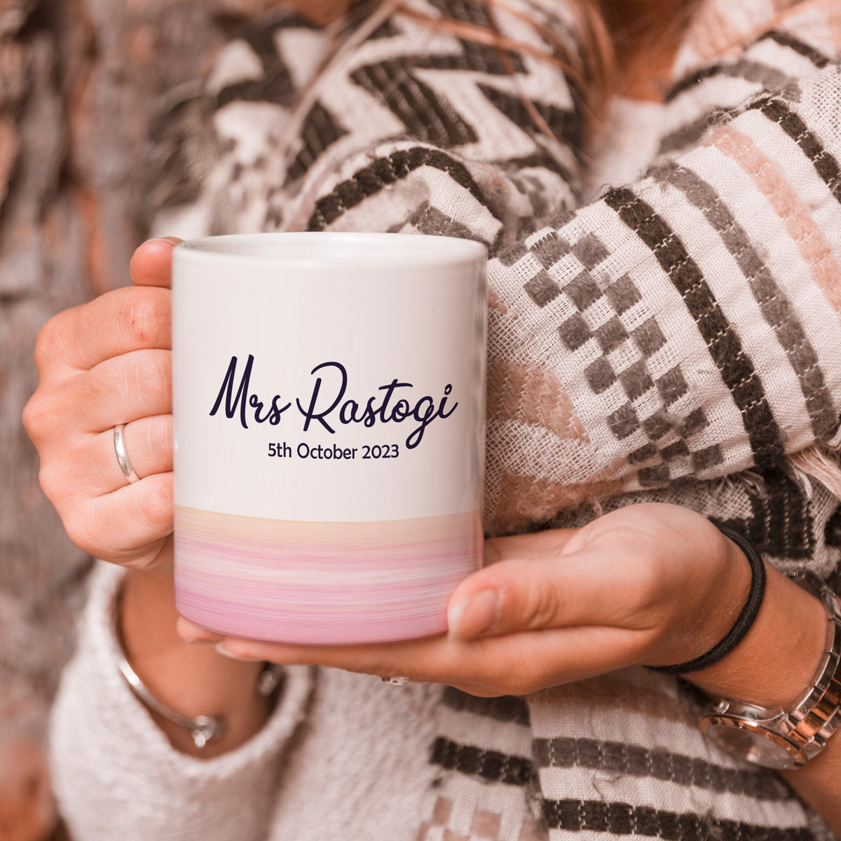 Personalized Couple Name & Date Coffee Mug Set for Couple-3