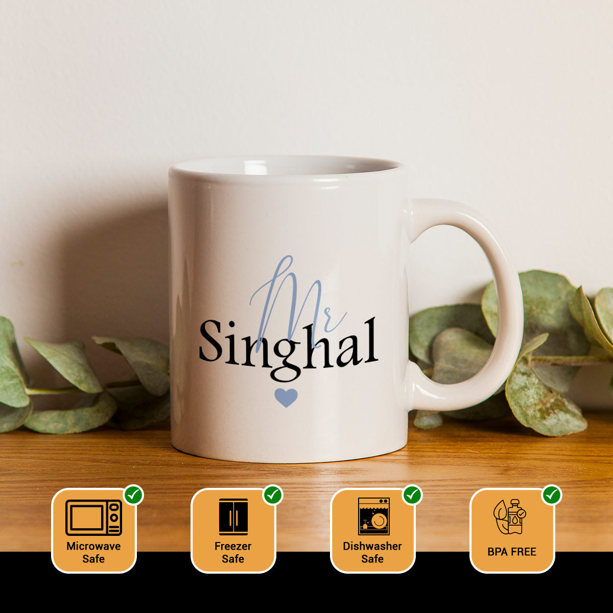 Personalised Couple Name Mug Set-5