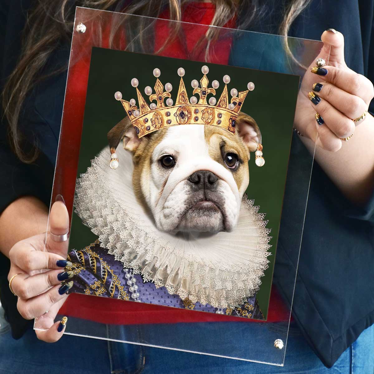 The Royal King Pet Digital Portrait Photo Frame