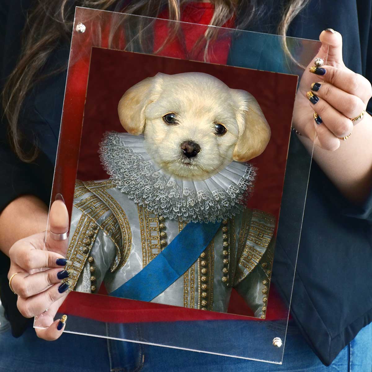 Renaissance Nobleman Digital Portrait Photo Frame