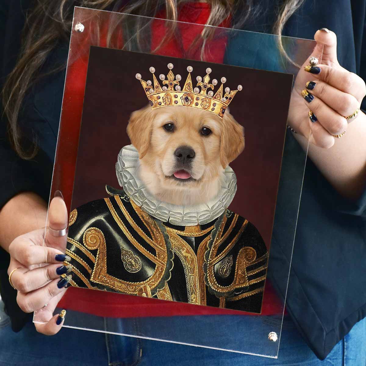 The King Pet Digital Portrait Photo Frame