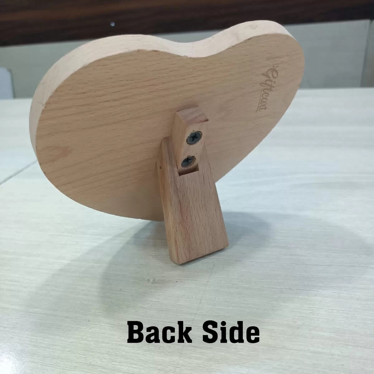 Thank You Gift - Heart Shaped Wooden Engraved Photo-4