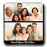 Personalised magnet with photo and text