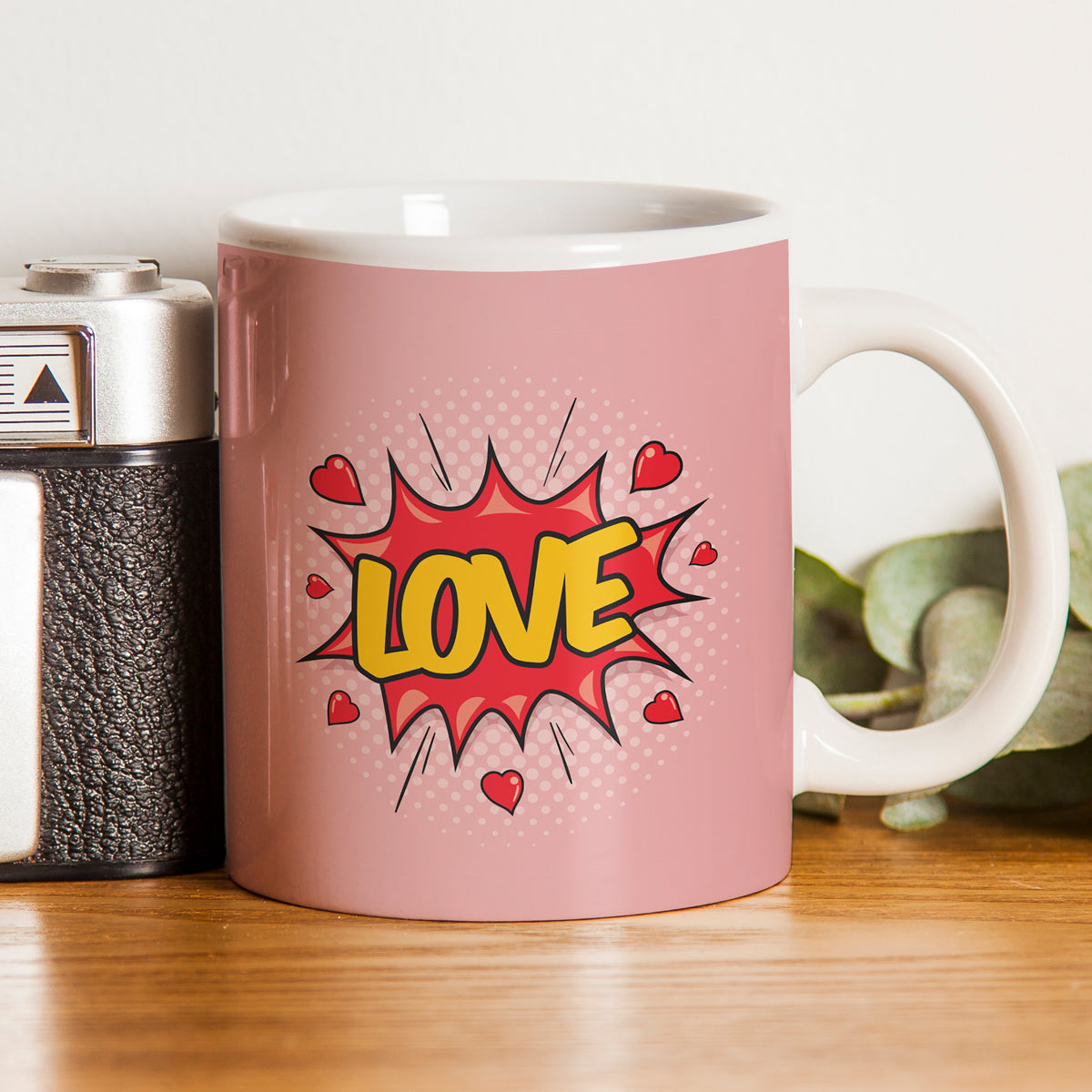Love Bomb Ceramic Couple Coffee Mug Gift for Valentine's Day-5