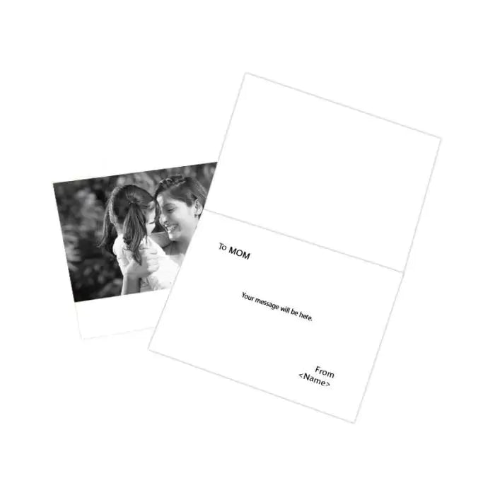Customized World's Best Mom Greeting Card For Mom 2
