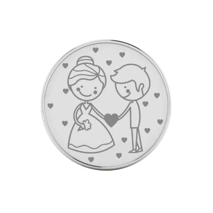 Custom Cute Couple Wedding Coin-1