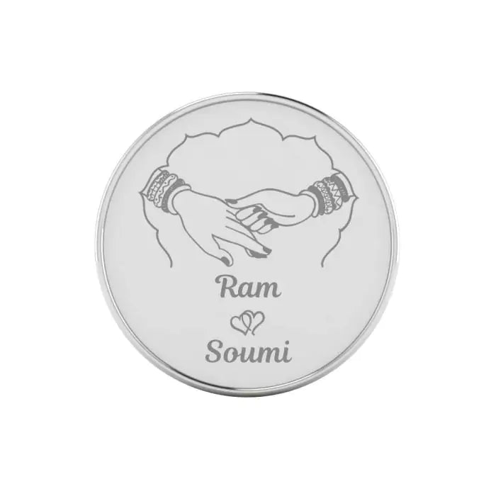 Custom Forever You And Me Wedding Silver Coin-2