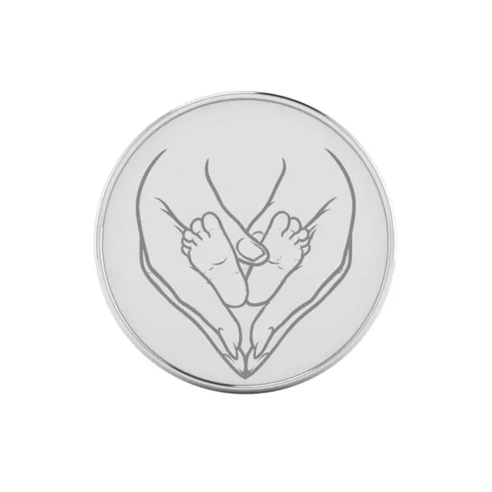 Pure Father Love Engraved Silver Coin-1