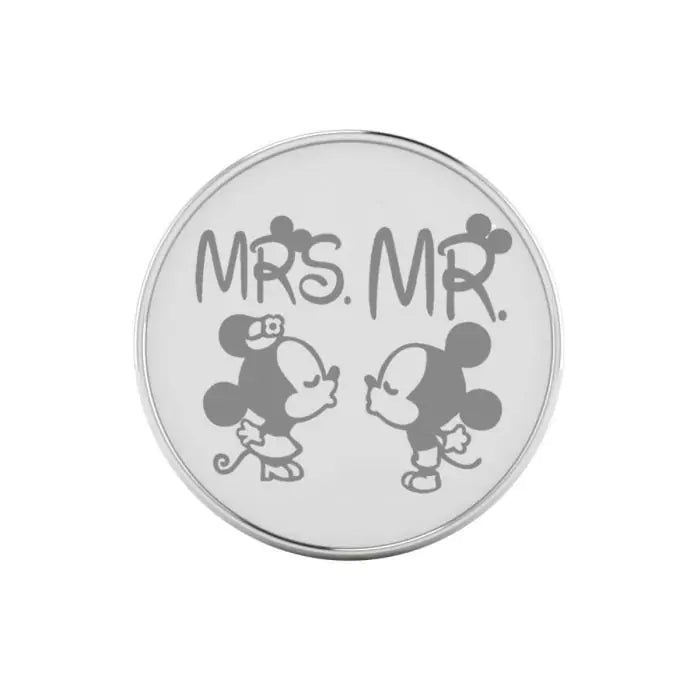 Stylish Cute Charm Mr & Mrs Silver Coins