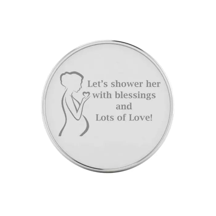 Fancy Silver Baby Shower Coins-2