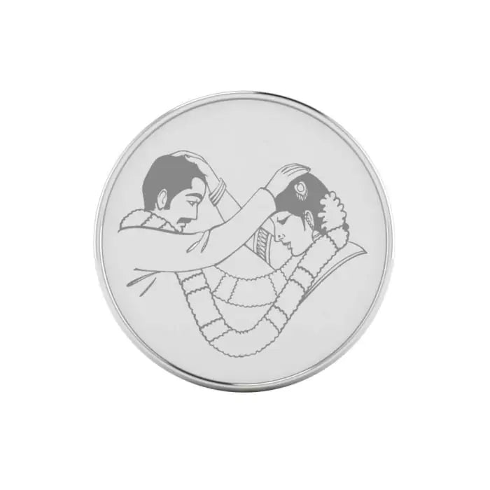 Happy Couple Wedding Silver Coins-1