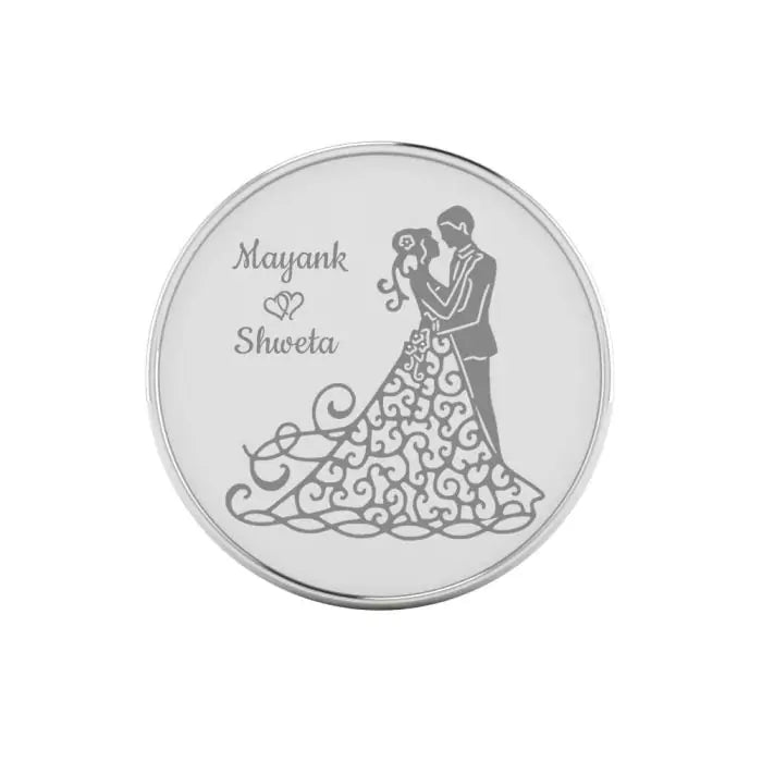 Love And Love Only Wedding Silver Coins-2