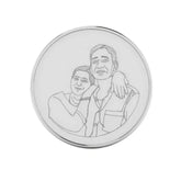 Endless Love Photo Engraved Silver Coin-1
