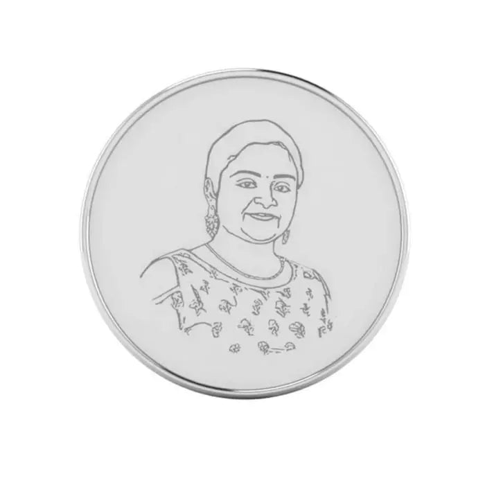 Exclusive Photo Engraved Silver Coin