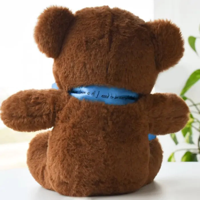 Bear Love With Personalised Bow Teddy Bear for Couple 1