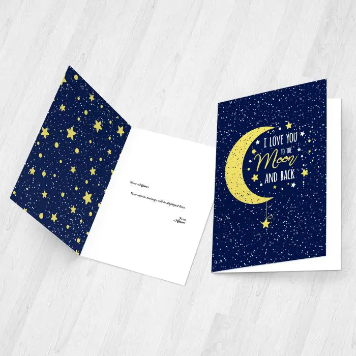 Personalised Love You To The Moon Card-3
