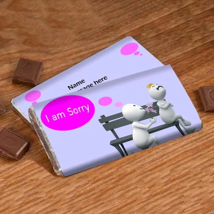 Personalised Sorry Zoo - zoos Choco Bar-1