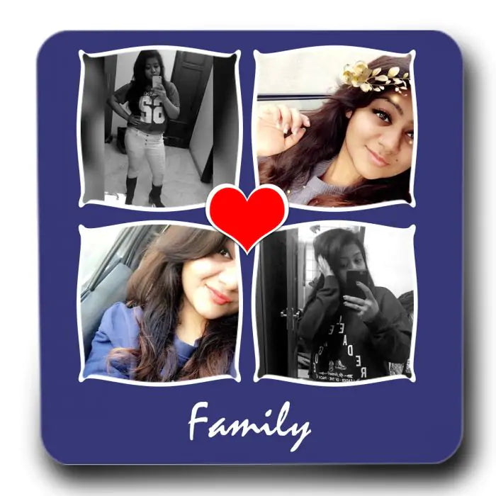 Personalised Family Fridge Magnet - Navy Blue-2