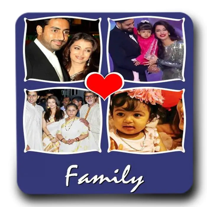 Personalised Family Fridge Magnet - Navy Blue