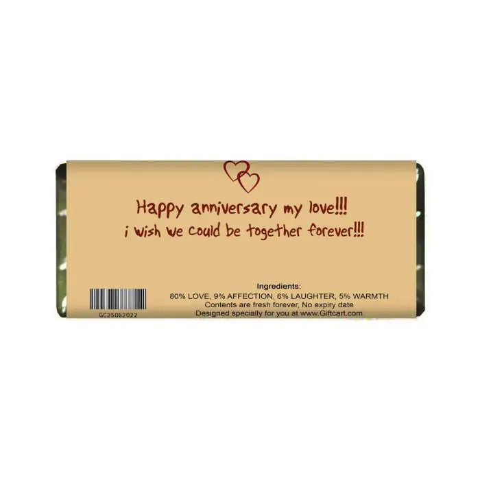 Personalised I love You Personalised Choco Bar