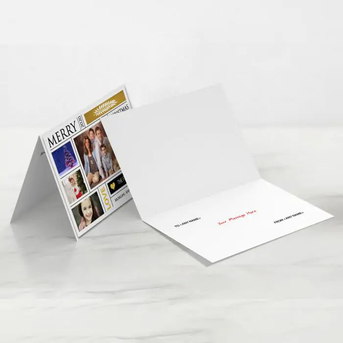 Personalised I Heart X-mas Greeting Card