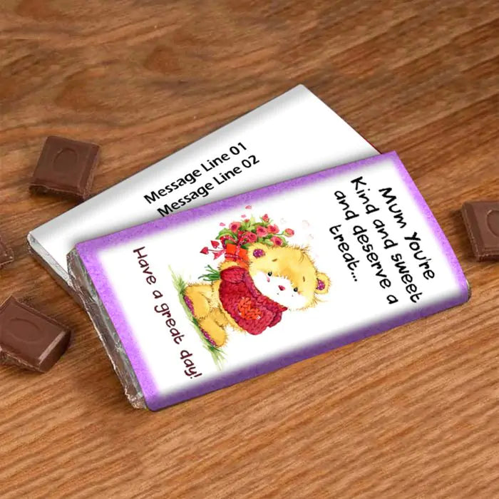 Customized Kind & Sweet Mom Choco Bar Gift For Mother's Day 1