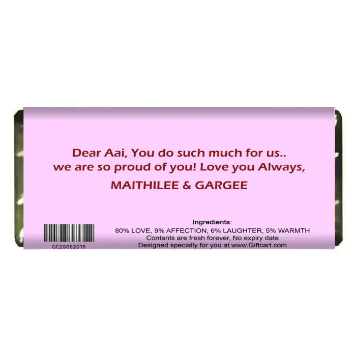 Personalized Best Mom Choco Bar Gift For Mother's Day 3