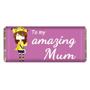 Personalised Amazing Mum Choco Bar