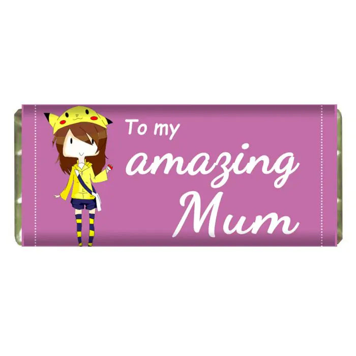 Personalised Amazing Mum Choco Bar