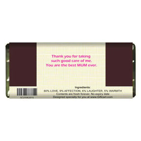 Best Mom Personalised Chocolate Bar Gift for Moms Bday