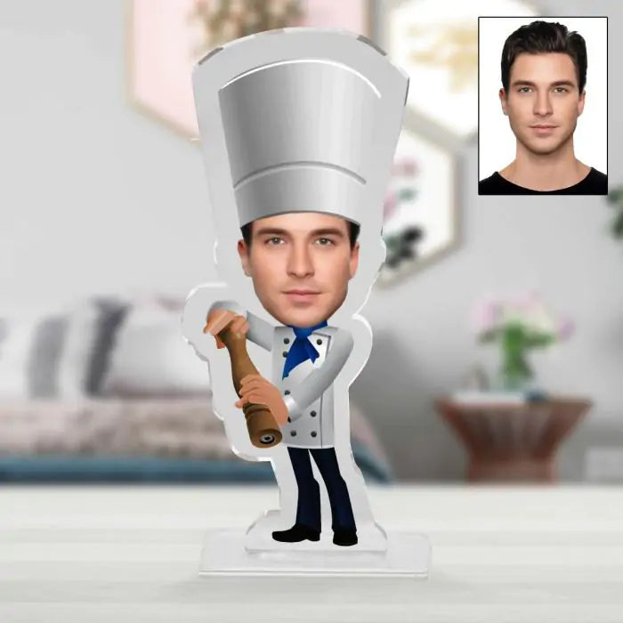 Personalised Chef Picture Stand-3