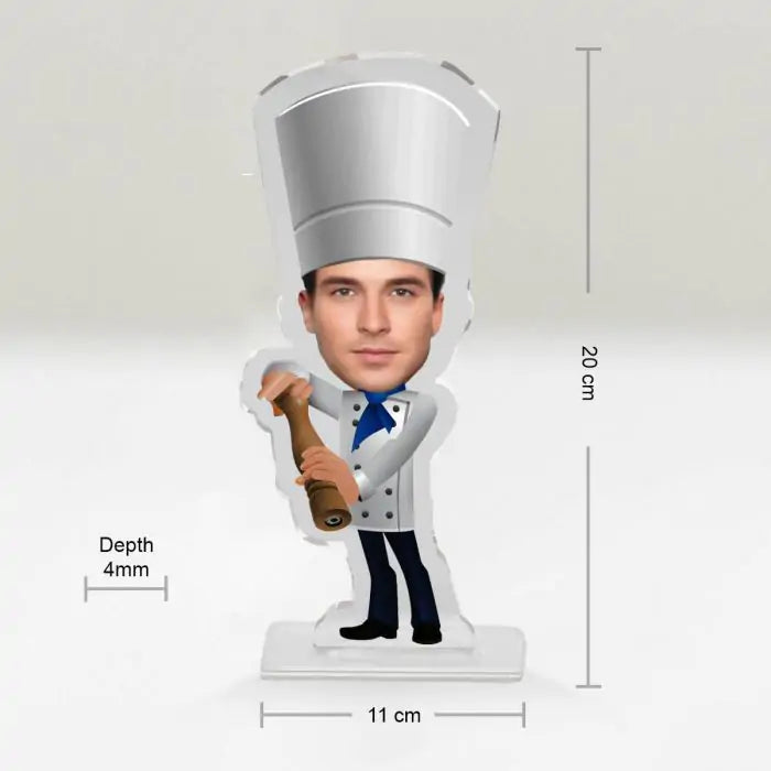 Personalised Chef Picture Stand-5